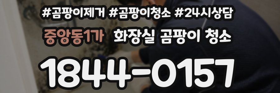 중앙동1가 화장실 곰팡이 청소