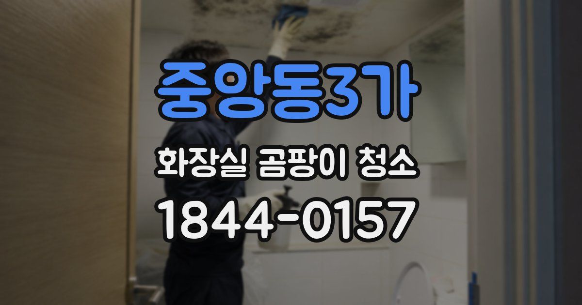 중앙동3가 화장실 곰팡이 청소