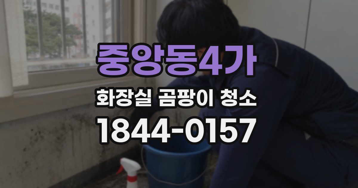 중앙동4가 화장실 곰팡이 청소
