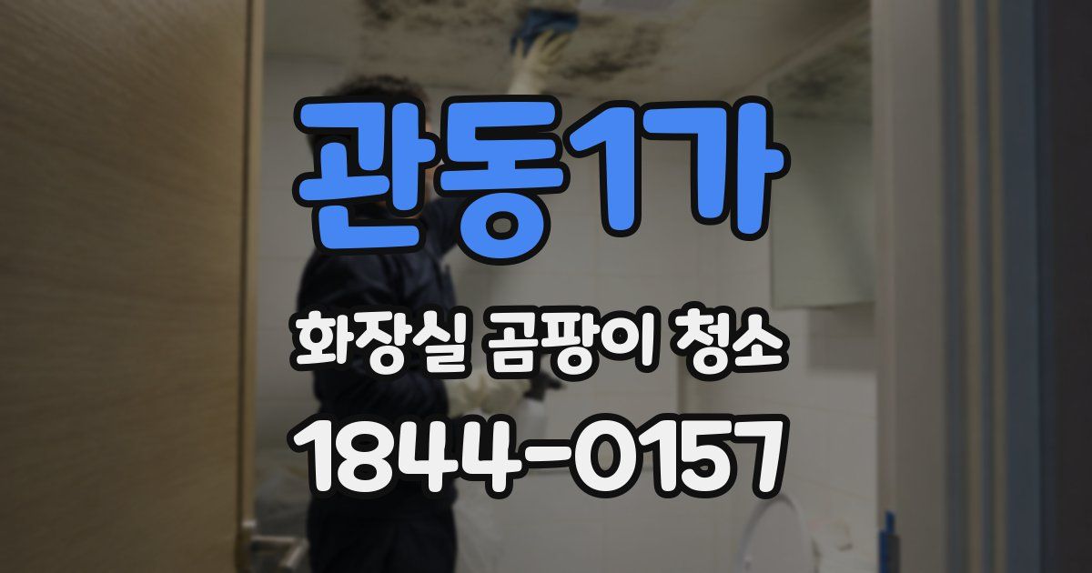 관동1가 화장실 곰팡이 청소