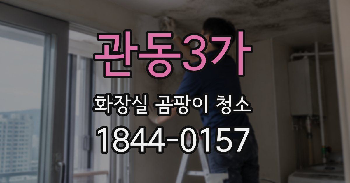 관동3가 화장실 곰팡이 청소