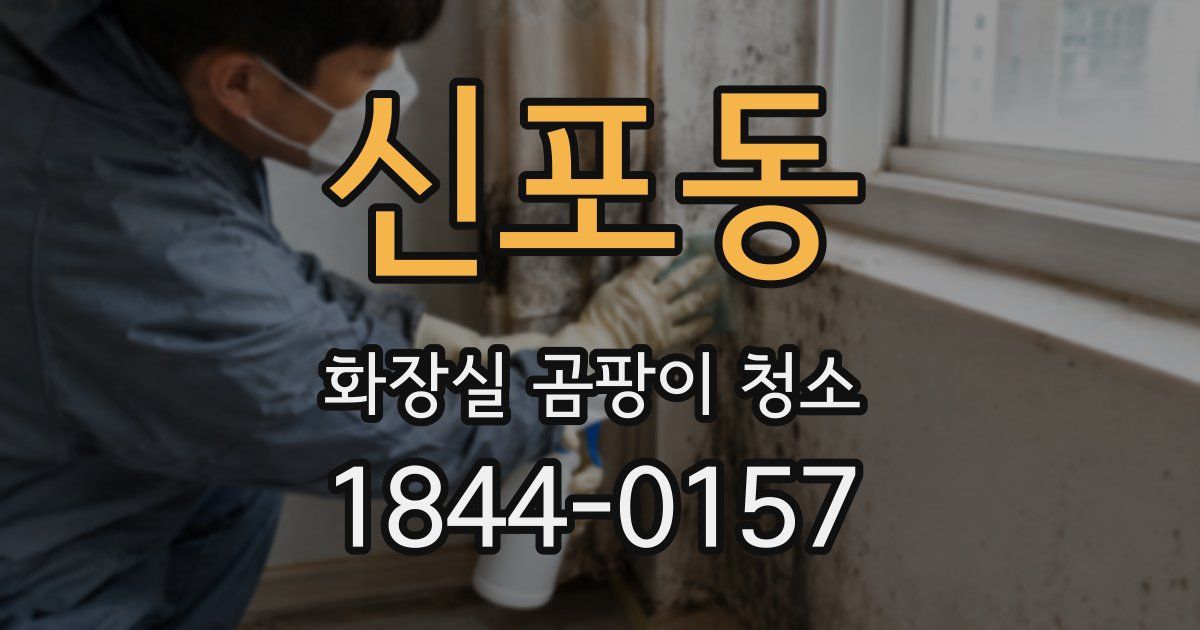 신포동 화장실 곰팡이 청소