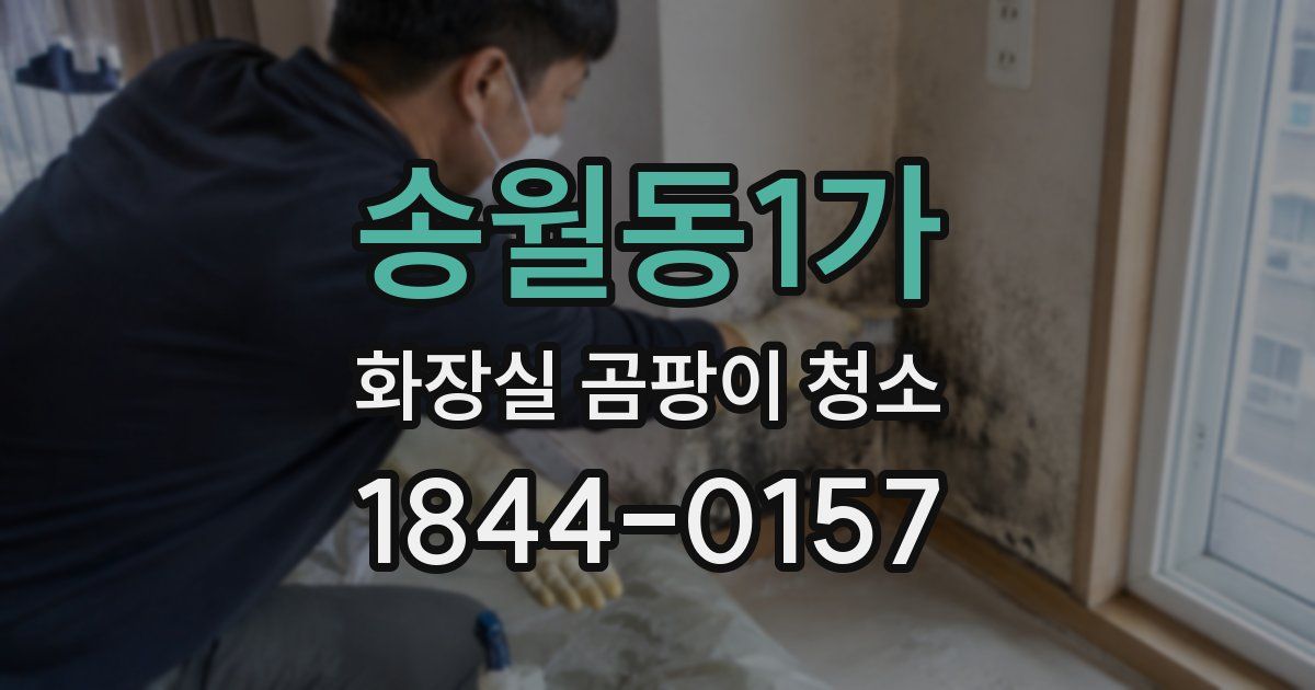 송월동1가 화장실 곰팡이 청소