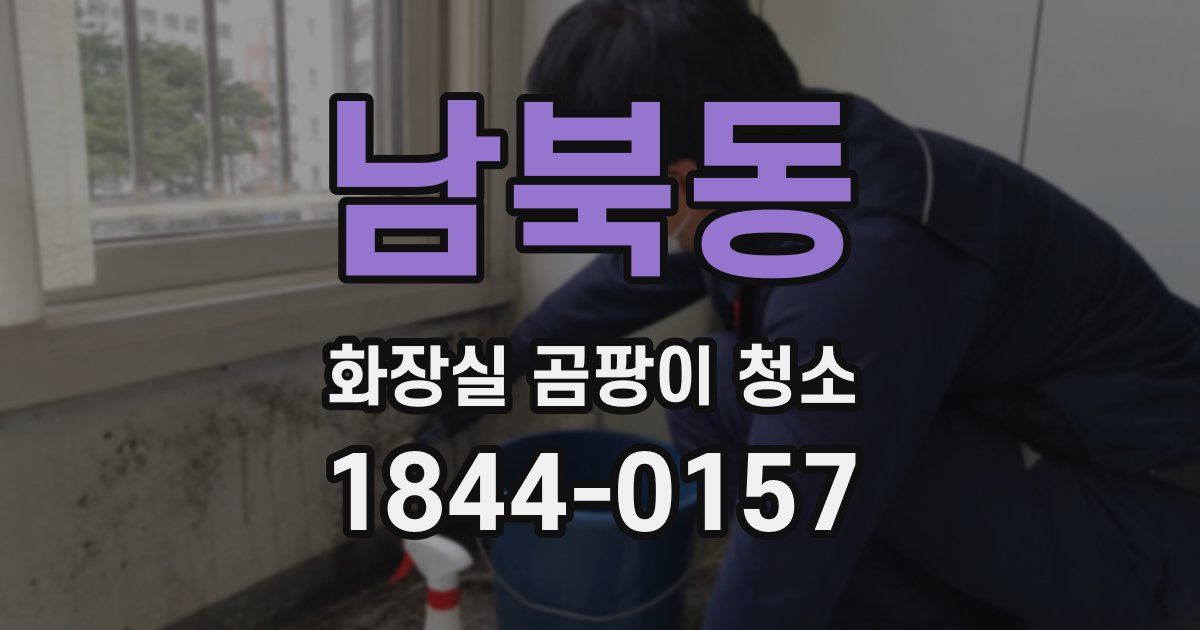 남북동 화장실 곰팡이 청소