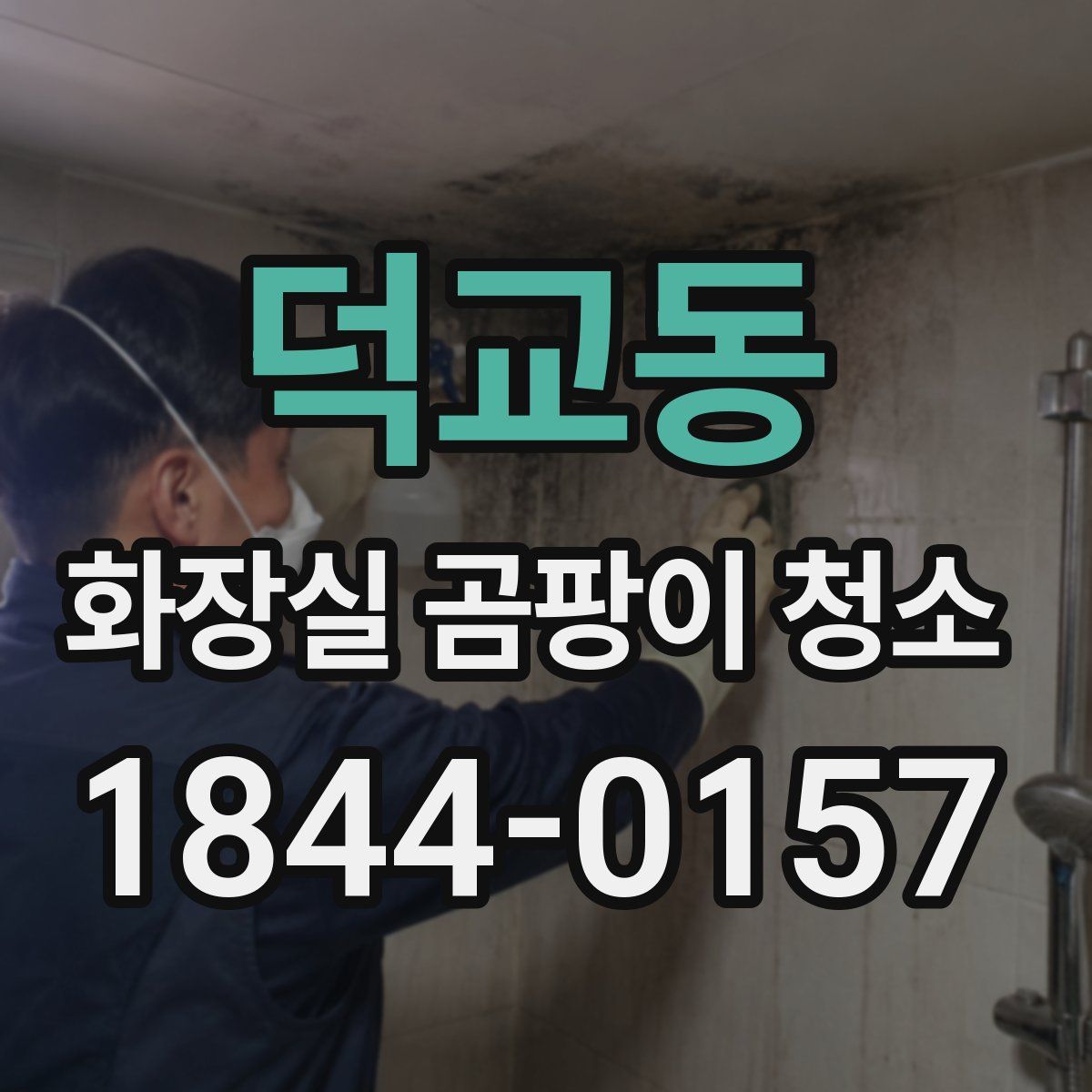 덕교동 화장실 곰팡이 청소