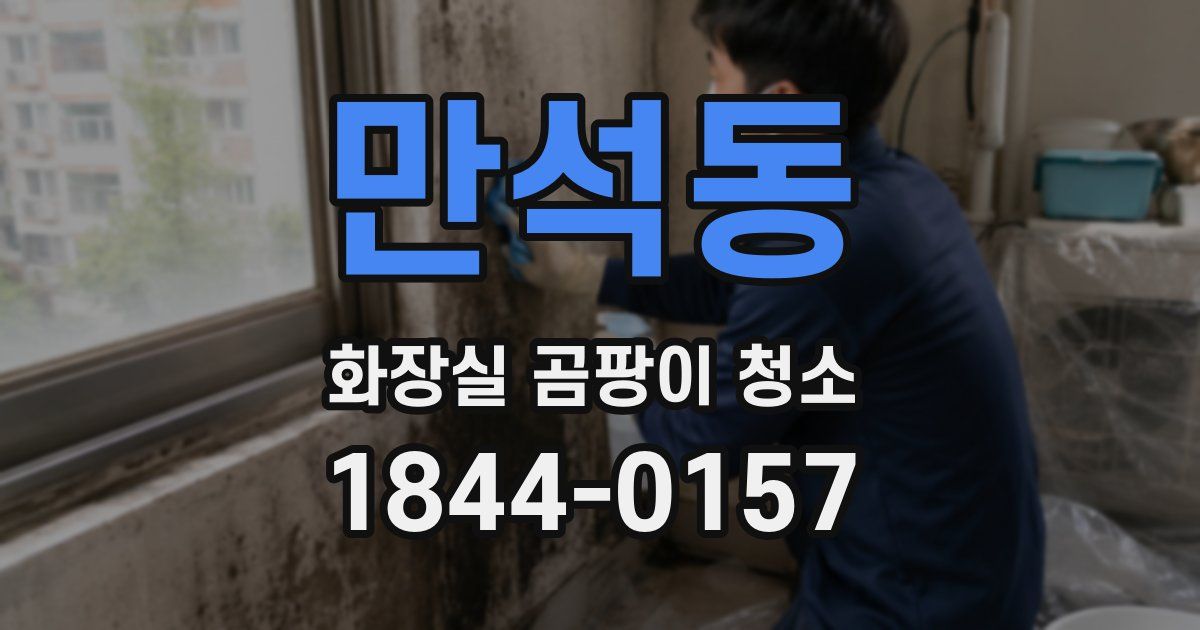 만석동 화장실 곰팡이 청소