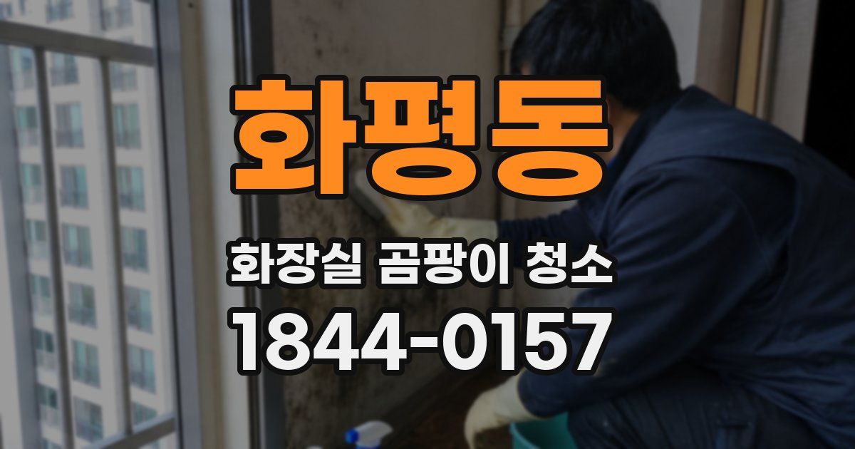 화평동 화장실 곰팡이 청소