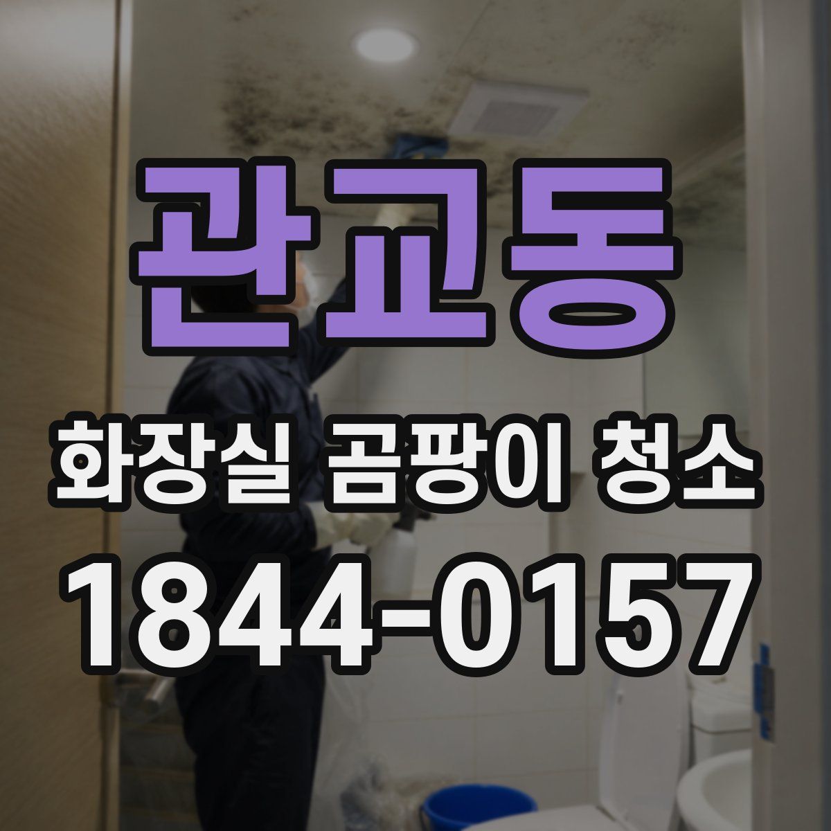 관교동 화장실 곰팡이 청소