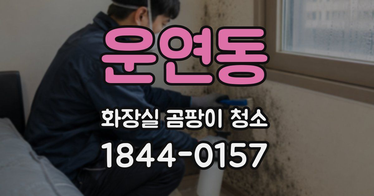 운연동 화장실 곰팡이 청소
