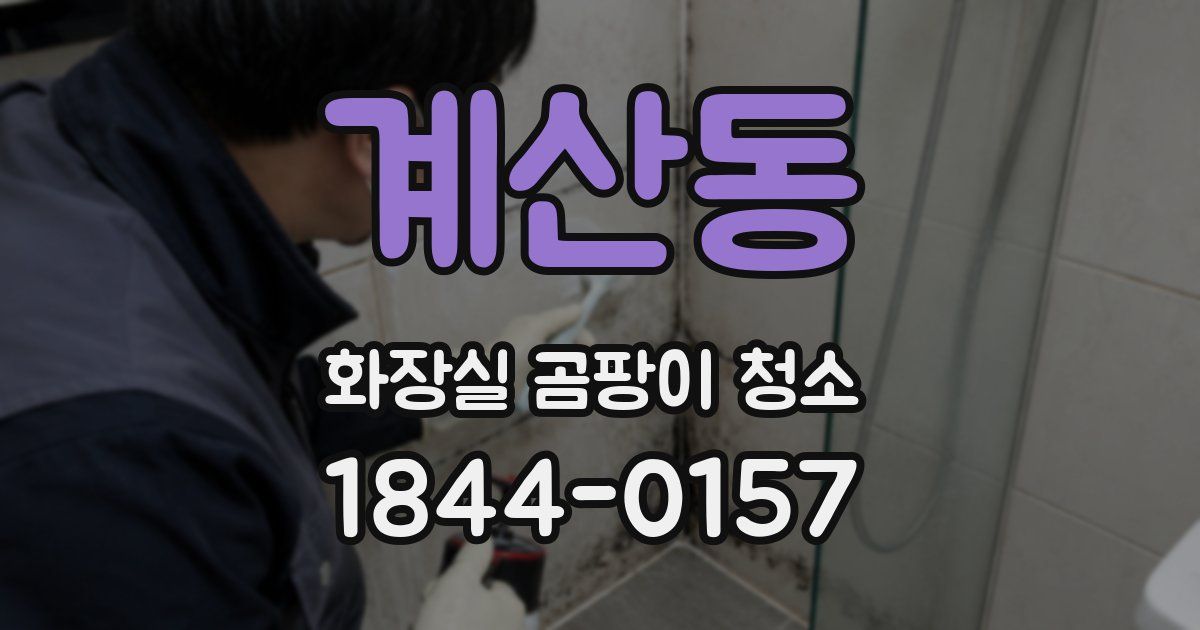 계산동 화장실 곰팡이 청소