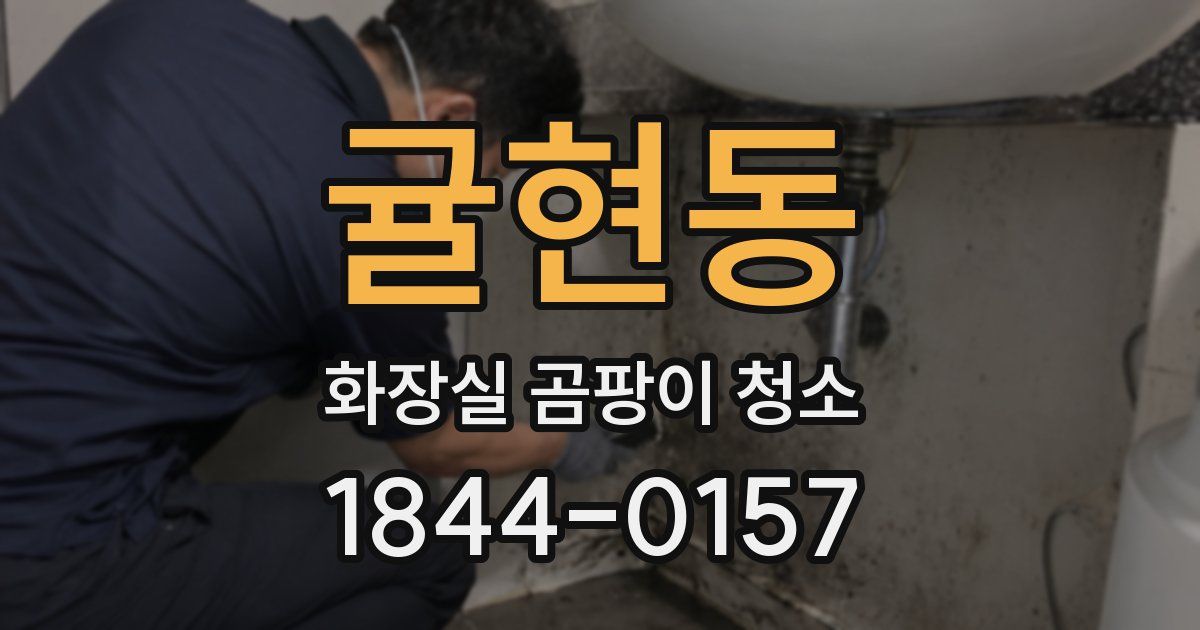 귤현동 화장실 곰팡이 청소