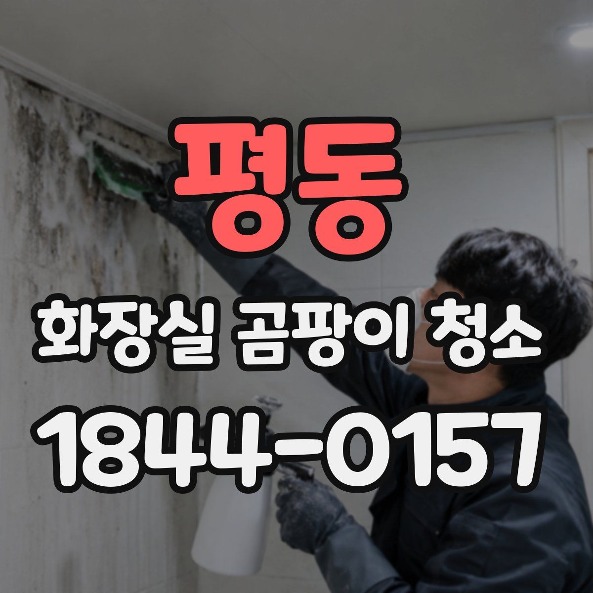 평동 화장실 곰팡이 청소
