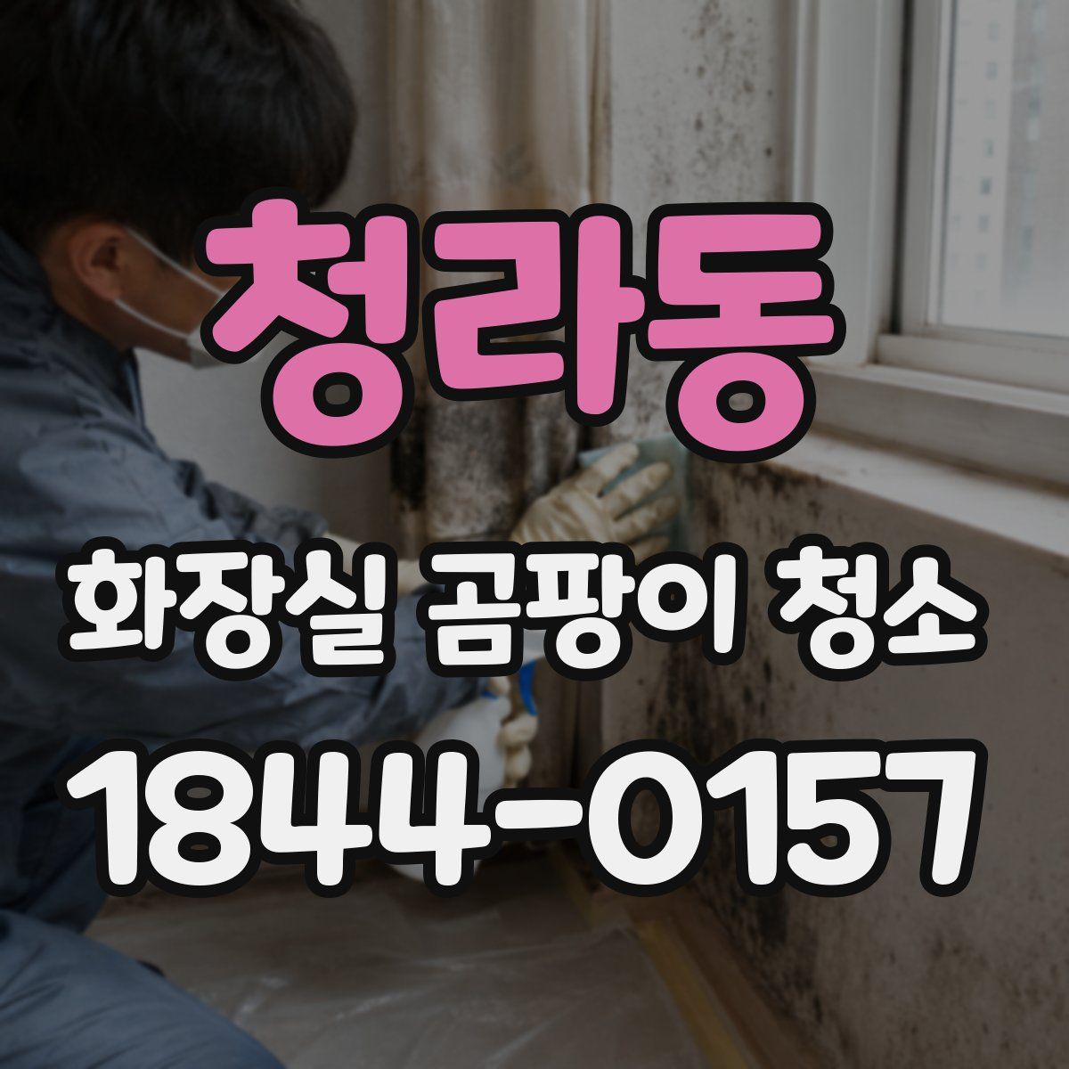 청라동 화장실 곰팡이 청소