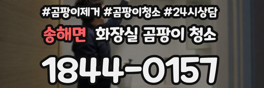 송해면 화장실 곰팡이 청소