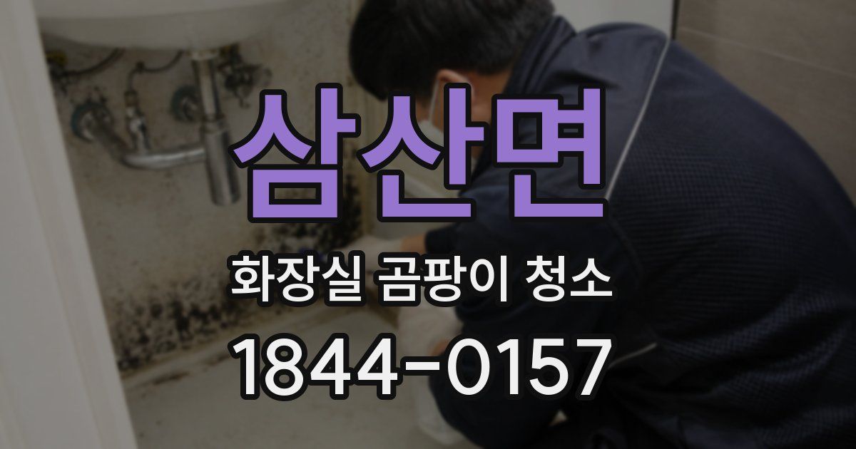 삼산면 화장실 곰팡이 청소