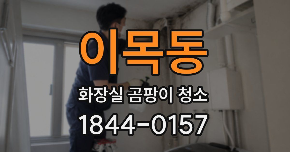이목동 화장실 곰팡이 청소