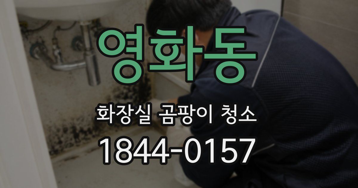 영화동 화장실 곰팡이 청소