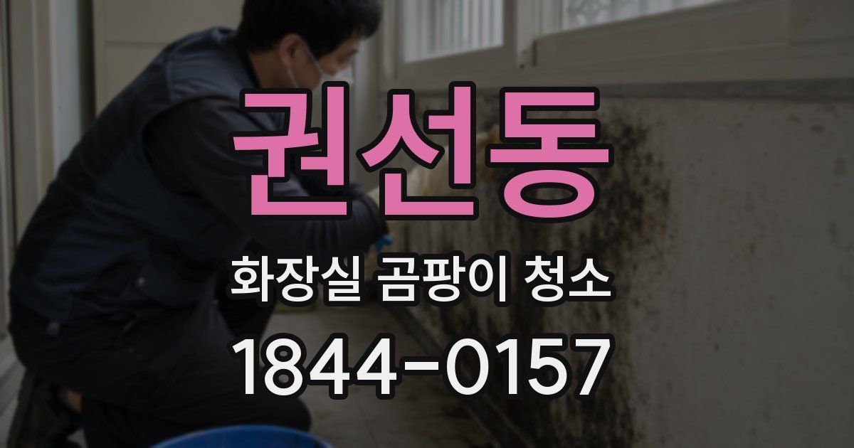 권선동 화장실 곰팡이 청소