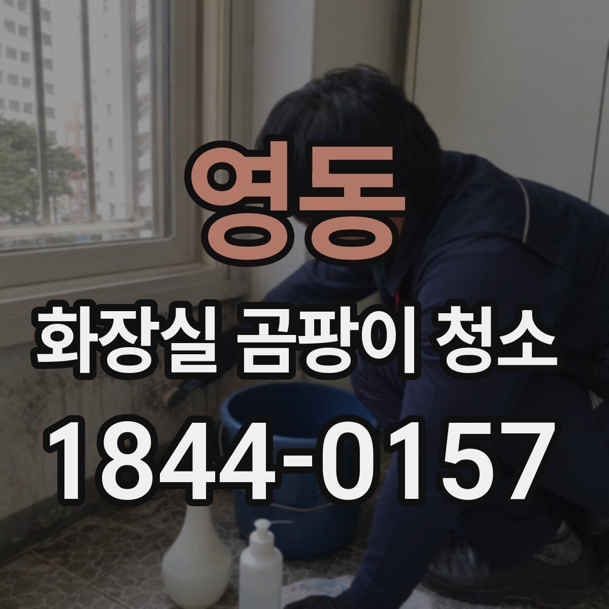 영동 화장실 곰팡이 청소 세제 사용 전 환기부터 챙길 것