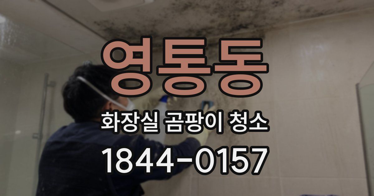 영통동 화장실 곰팡이 청소