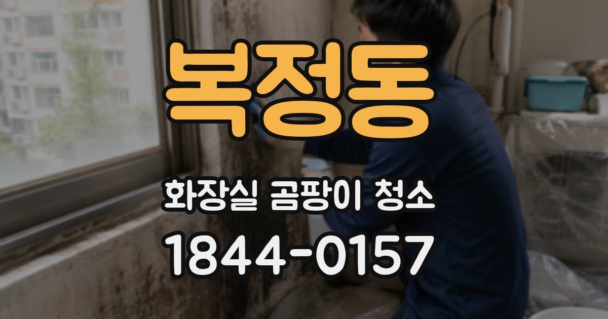 복정동 화장실 곰팡이 청소