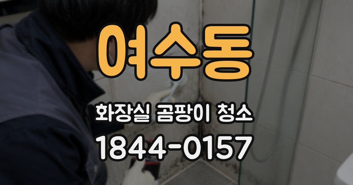 여수동 화장실 곰팡이 청소