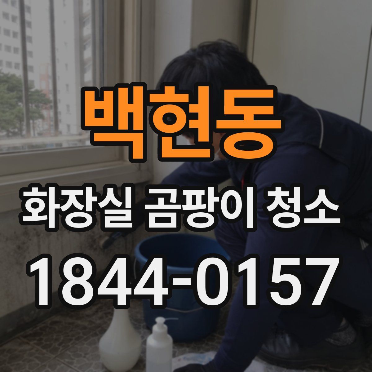백현동 화장실 곰팡이 청소
