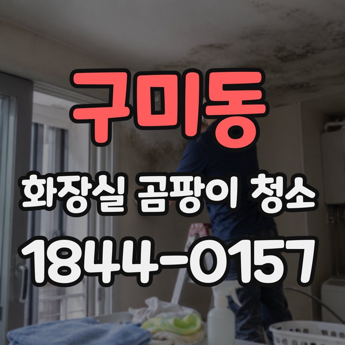 구미동 화장실 곰팡이 청소
