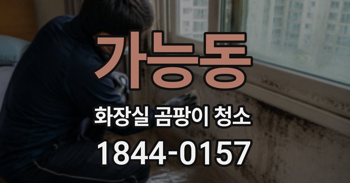 가능동 화장실 곰팡이 청소