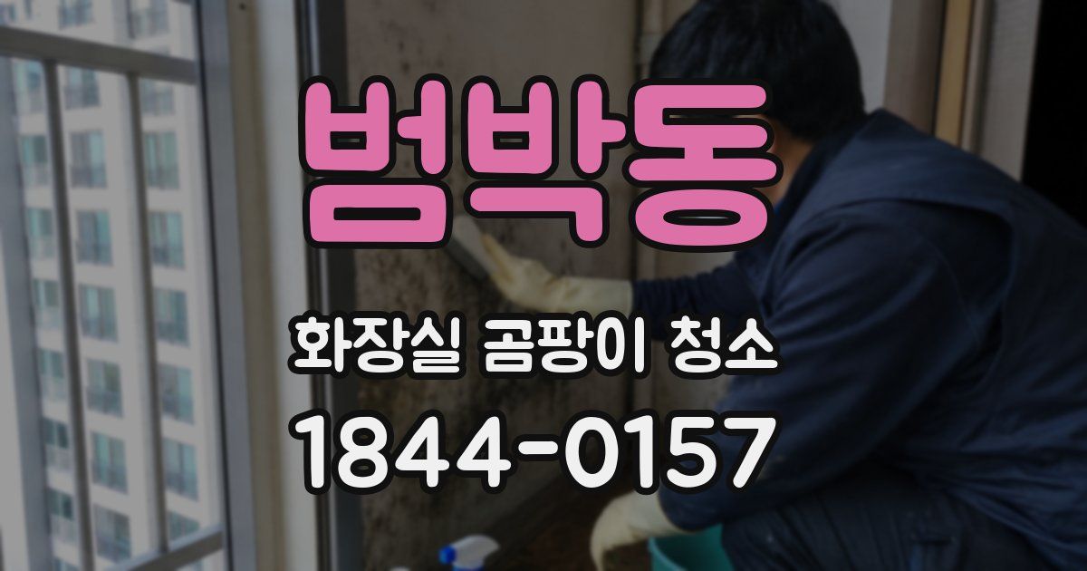 범박동 화장실 곰팡이 청소