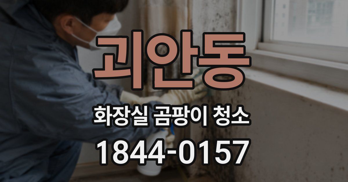 괴안동 화장실 곰팡이 청소