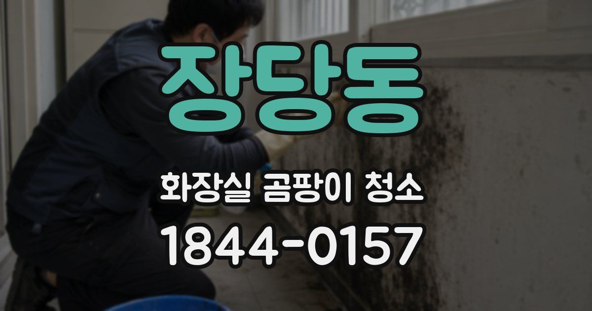 장당동 화장실 곰팡이 청소