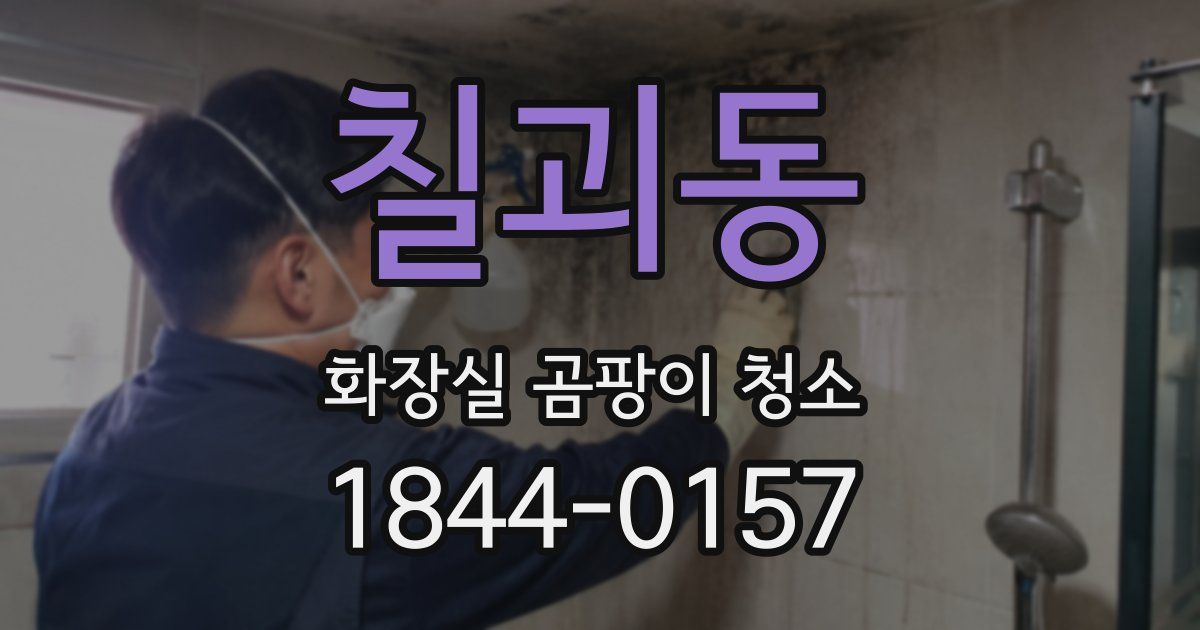 칠괴동 화장실 곰팡이 청소