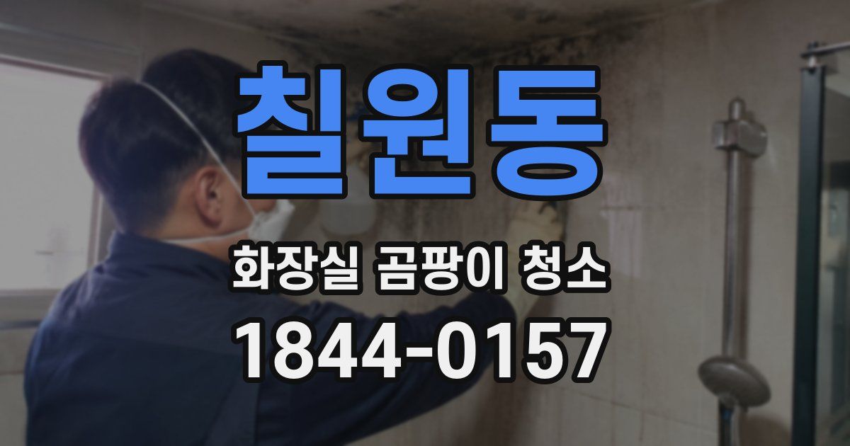 칠원동 화장실 곰팡이 청소