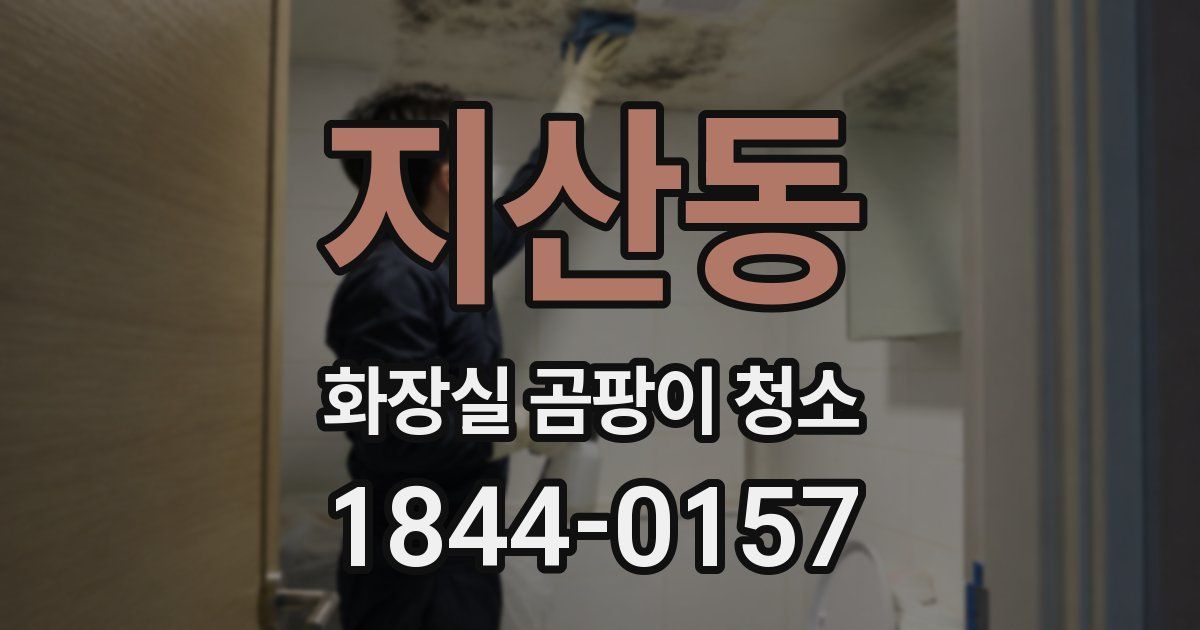 지산동 화장실 곰팡이 청소