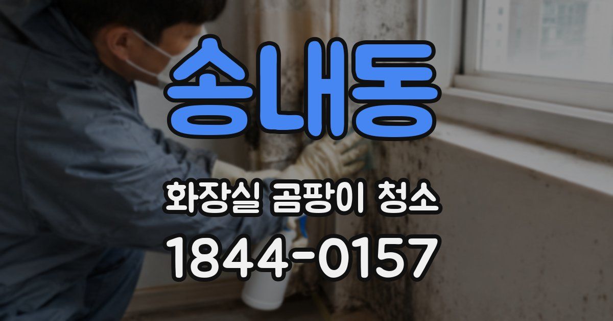 송내동 화장실 곰팡이 청소