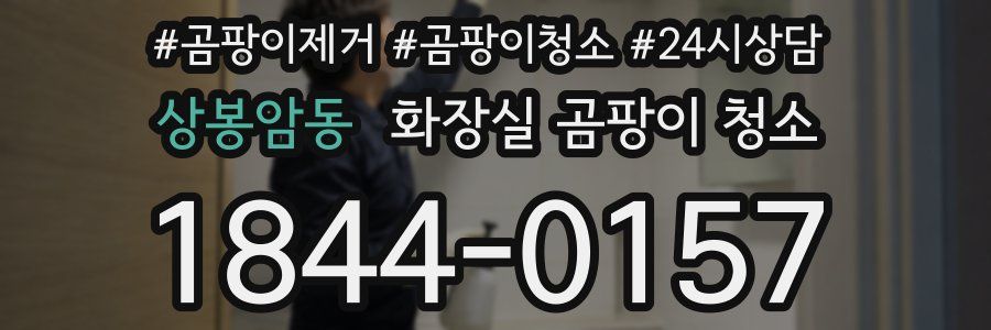 상봉암동 화장실 곰팡이 청소
