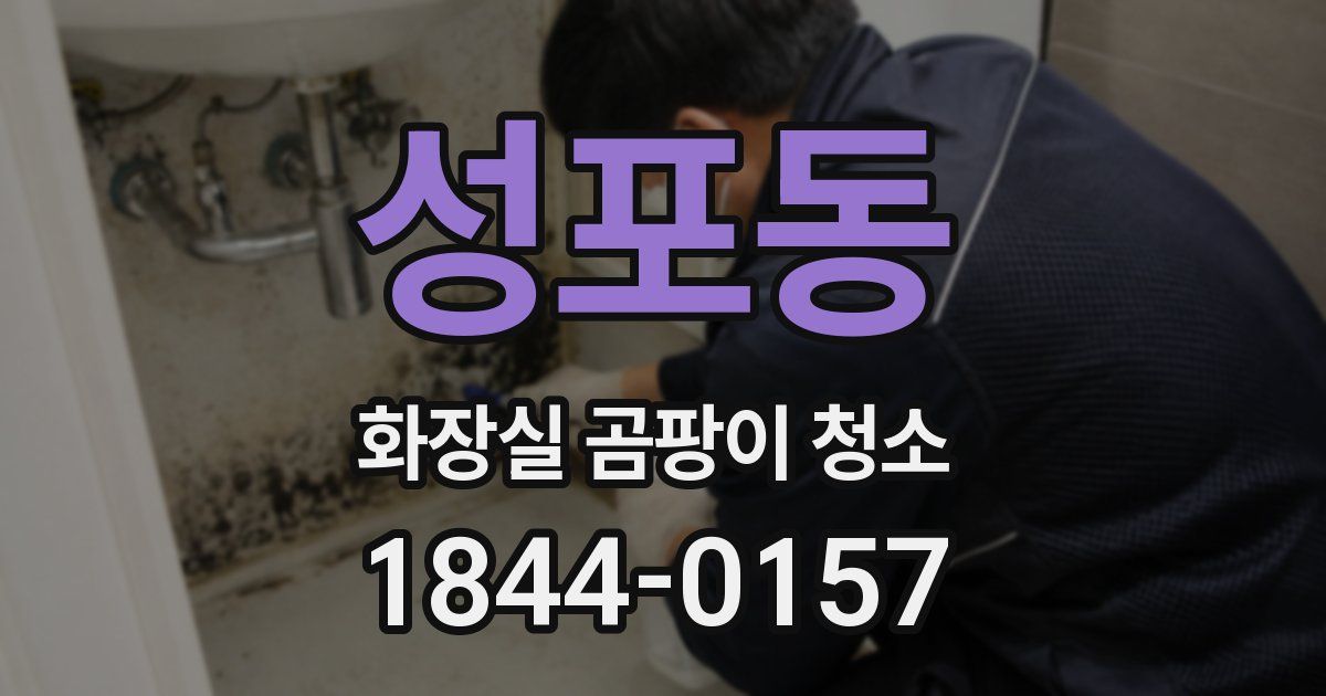 성포동 화장실 곰팡이 청소