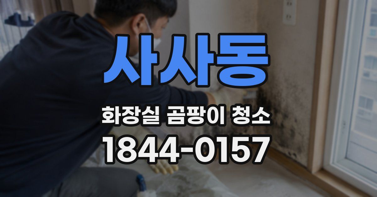 사사동 화장실 곰팡이 청소
