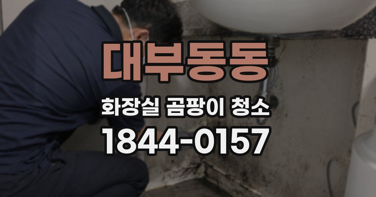 대부동동 화장실 곰팡이 청소