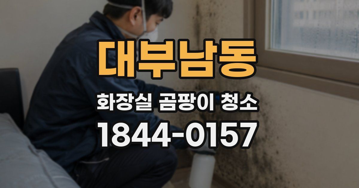 대부남동 화장실 곰팡이 청소