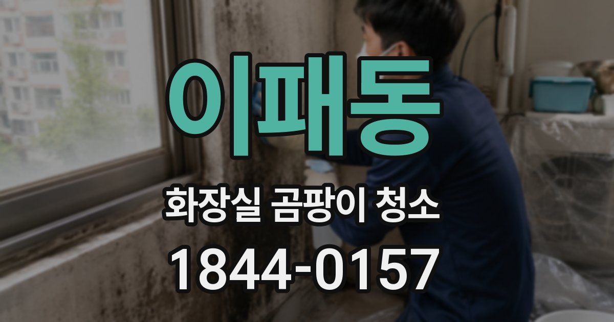 이패동 화장실 곰팡이 청소