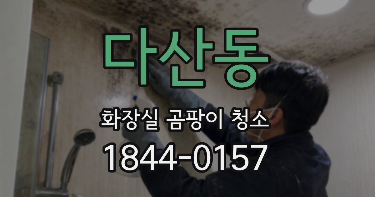 다산동 화장실 곰팡이 청소