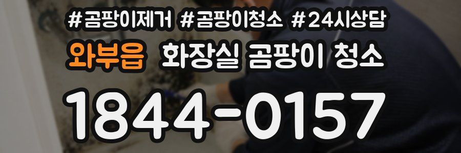 와부읍 화장실 곰팡이 청소