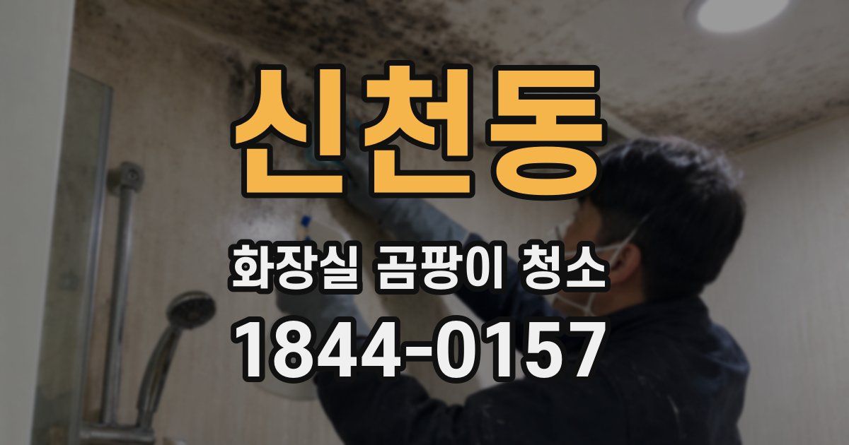 신천동 화장실 곰팡이 청소