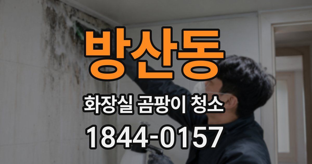 방산동 화장실 곰팡이 청소