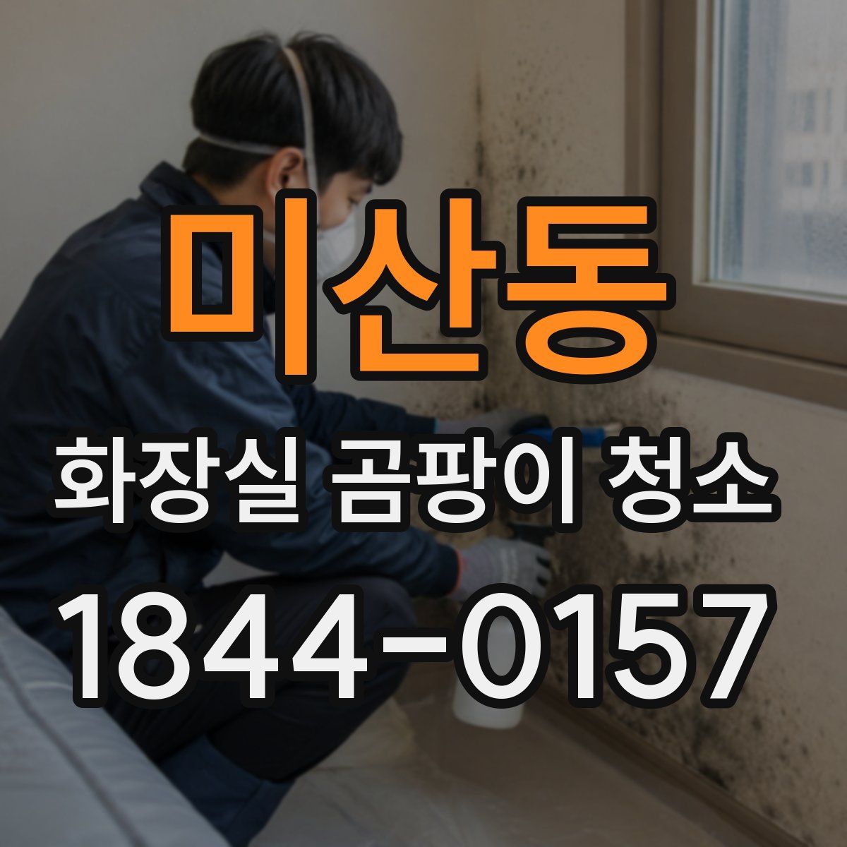 미산동 화장실 곰팡이 청소