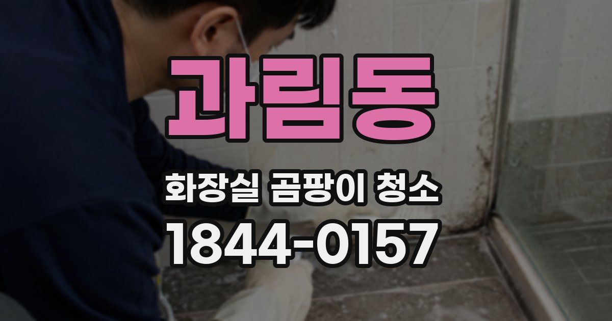 과림동 화장실 곰팡이 청소