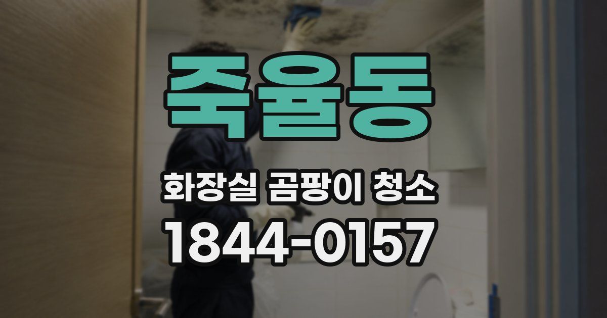 죽율동 화장실 곰팡이 청소