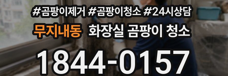 무지내동 화장실 곰팡이 청소